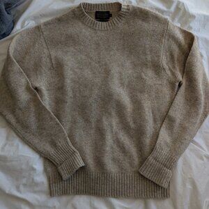 Pendleton Men’s 100% Wool Crewneck Sweater — Size Medium, Beige